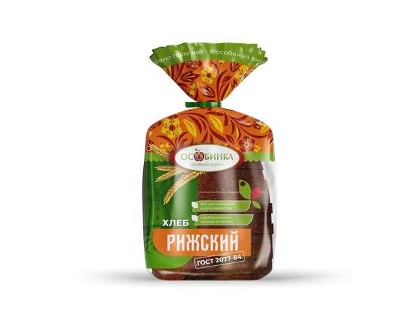 Упаковка Хлеб Рижский - аренда торгового знака Особинка